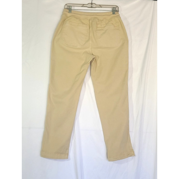 Faherty Womens Traveler Sandstone Twill Pull-On Drawstring Jogger Pants Small - Picture 5 of 6
